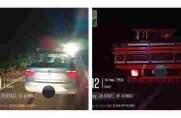 Pinhão - Acidente frontal entre Gol e F-1000 deixa feridos